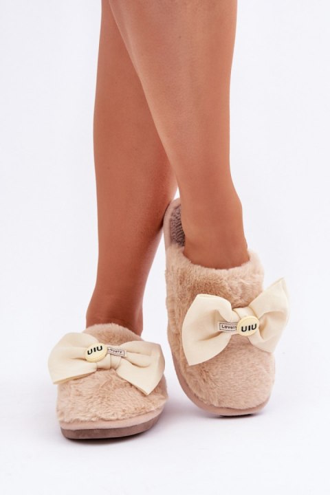 Kapcie Model Olfedi FA-133 Beige - Step in style Kapcie Model Olfedi FA-133 Beige - Step in style