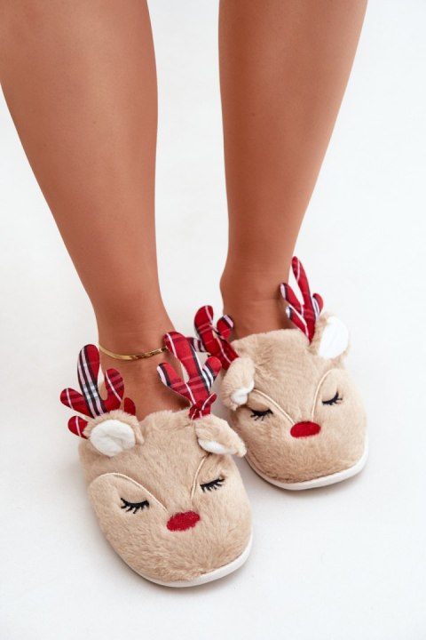 Kapcie Model Sylaia YL-101 Beige - Step in style Kapcie Model Sylaia YL-101 Beige - Step in style