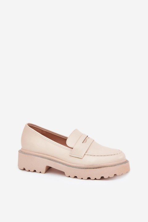 Mokasyny Model Wilamla 100-368 Beige Zamsz - Step in style Mokasyny Model Wilamla 100-368 Beige Zamsz - Step in style