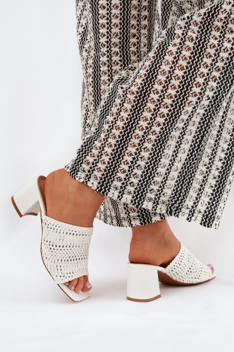 Sandał Klapki Model Ciariloria FY35-6 White - Step in style Sandał Klapki Model Ciariloria FY35-6 White - Step in style