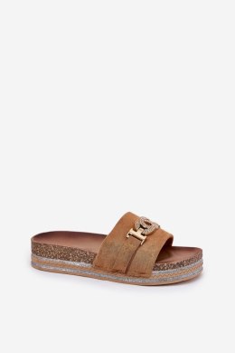 Sandał Klapki Model Eanes M530 Camel - Step in style