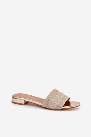 Sandał Klapki Model Fexxy 8076 Gold - Step in style