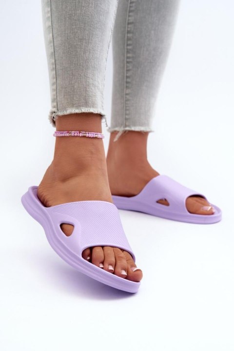 Sandał Klapki Model Juniria 22SD11-2520 Violet - Step in style Sandał Klapki Model Juniria 22SD11-2520 Violet - Step in style