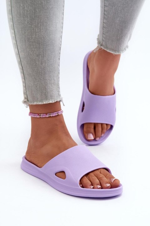 Sandał Klapki Model Juniria 22SD11-2520 Violet - Step in style Sandał Klapki Model Juniria 22SD11-2520 Violet - Step in style