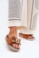 Sandał Klapki Model Lenela M535 Camel - Step in style