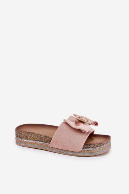 Sandał Klapki Model Lenela M535 Pink - Step in style