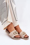Sandał Klapki Model Rilirea M339 Beige - Step in style