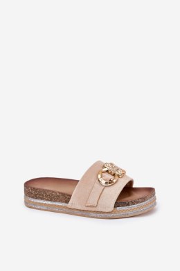 Sandał Klapki Model Rilirea M339 Beige - Step in style