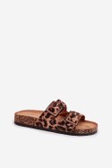Sandał Klapki Model Sercele THS-141 Brown Panterka - Step in style