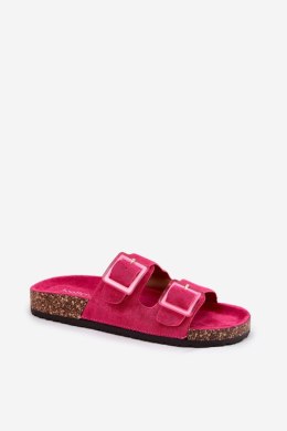 Sandał Klapki Model Sercele THS-141 Fuksja - Step in style