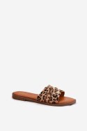 Sandał Klapki Model Teterre M36 Brown Panterka - Step in style
