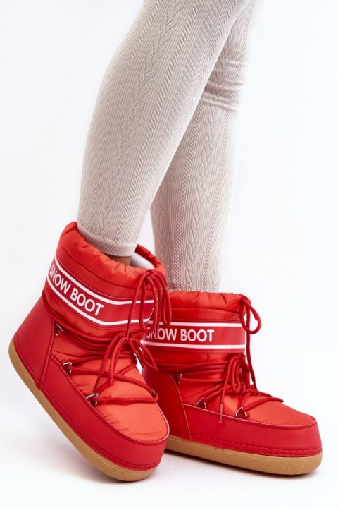 Śniegowce Model Soia NB619 Red - Step in style Śniegowce Model Soia NB619 Red - Step in style