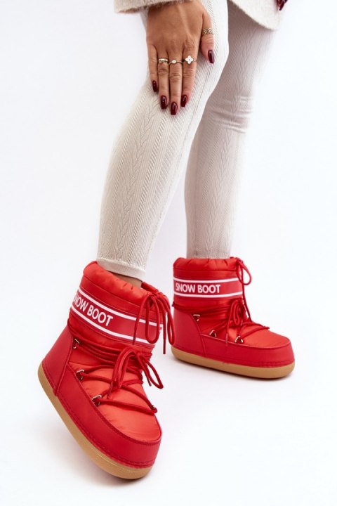 Śniegowce Model Soia NB619 Red - Step in style Śniegowce Model Soia NB619 Red - Step in style