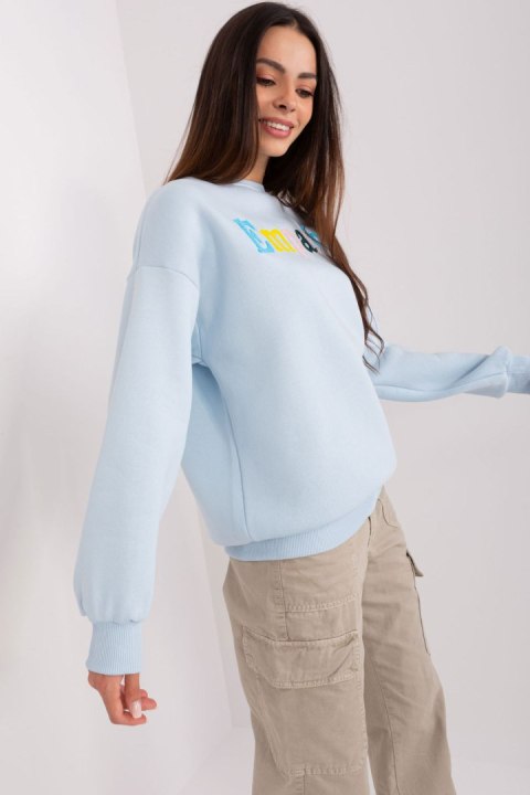 Bluza Damska Model EM-BL-617-12.04 Light Blue - Factory Price Bluza Damska Model EM-BL-617-12.04 Light Blue - Factory Price