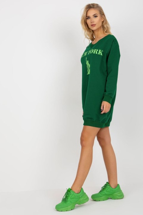 Bluza Damska Model VI-BL-3212.15X Dark Green - Factory Price Bluza Damska Model VI-BL-3212.15X Dark Green - Factory Price
