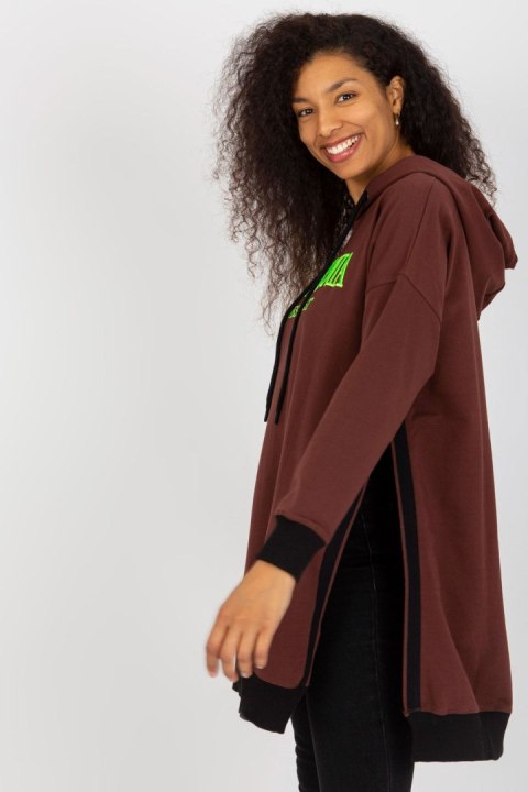 Bluza Damska Model VI-BL-327.70P Dark Brown - Factory Price Bluza Damska Model VI-BL-327.70P Dark Brown - Factory Price