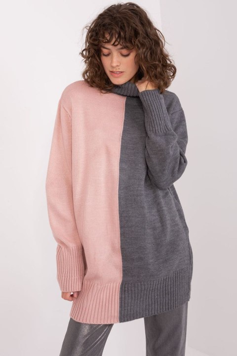 Golf Damski Model BA-SW-0234.65P Grey/Pink - Badu Golf Damski Model BA-SW-0234.65P Grey/Pink - Badu