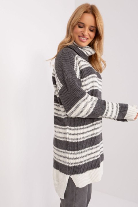 Sukienka Model BA-SK-8007.42P Dark Grey - Badu Sukienka Model BA-SK-8007.42P Dark Grey - Badu
