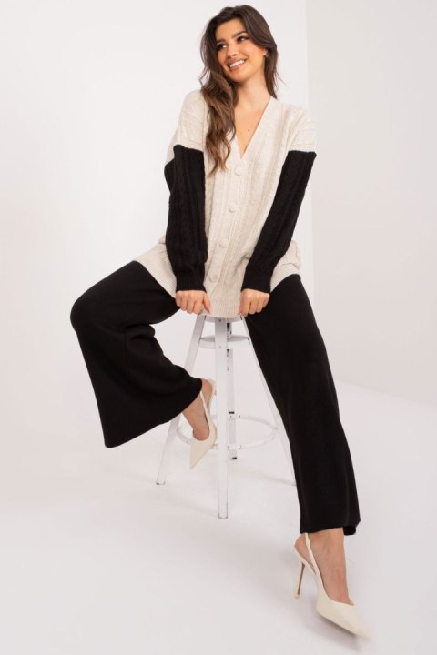 Sweter Damski Model BA-SW-0549.32 Black/Beige - Badu Sweter Damski Model BA-SW-0549.32 Black/Beige - Badu