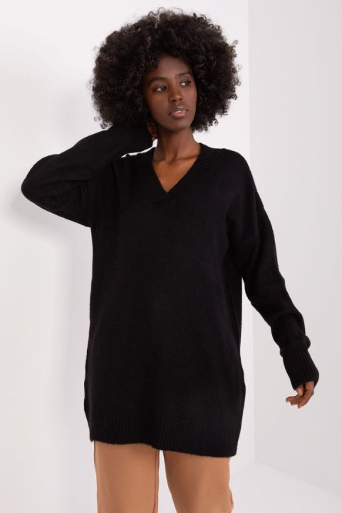 Sweter Damski Model BA-SW-0577.02P Black - Badu Sweter Damski Model BA-SW-0577.02P Black - Badu