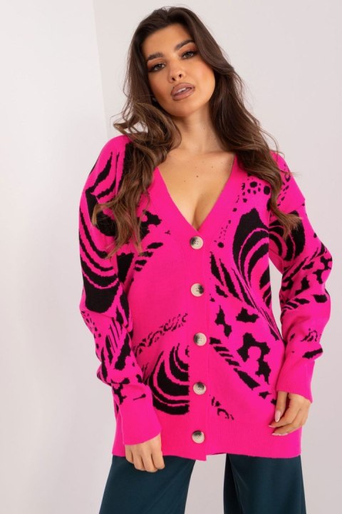 Sweter Damski Model BA-SW-12038.20 Fuksja - Badu Sweter Damski Model BA-SW-12038.20 Fuksja - Badu