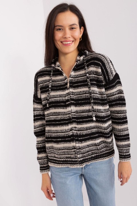 Sweter Damski Model BA-SW-8000.72P Black/Beige - Badu Sweter Damski Model BA-SW-8000.72P Black/Beige - Badu