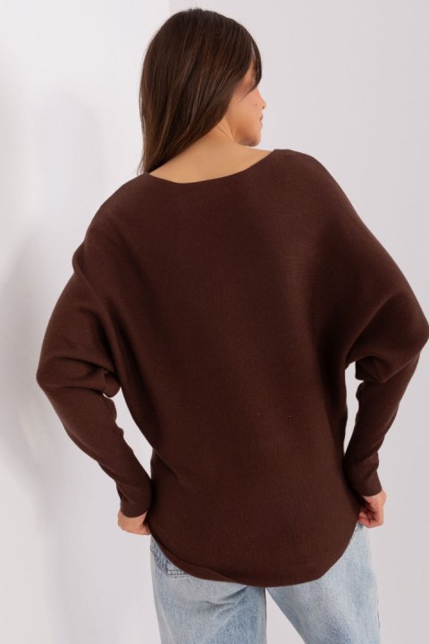 Sweter Damski Model PM-SW-PM-3588.00X Dark Brown - Factory Price Sweter Damski Model PM-SW-PM-3588.00X Dark Brown - Factory Price