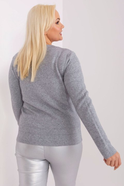 Sweter Damski Model PM-SW-PM-3706.10X Grey - Factory Price Sweter Damski Model PM-SW-PM-3706.10X Grey - Factory Price