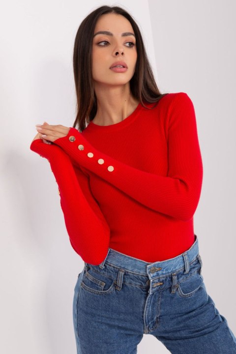 Sweter Damski Model PM-SW-PM685.39P Red - Factory Price Sweter Damski Model PM-SW-PM685.39P Red - Factory Price