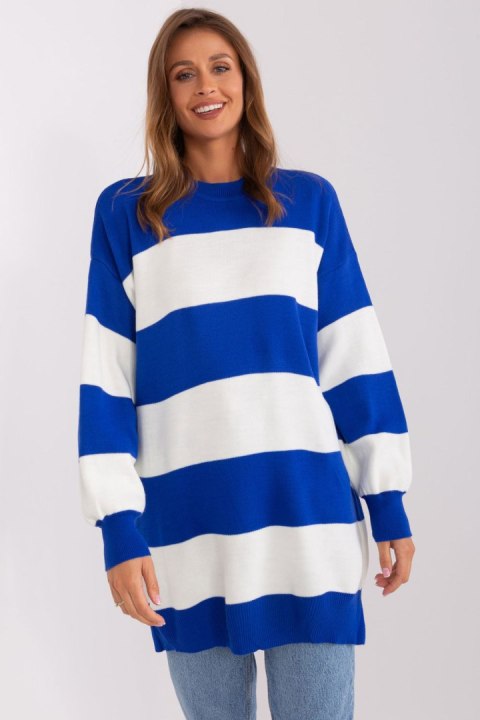Sweter Damski Model TO-SW-1311.09 Cobalt - Factory Price Sweter Damski Model TO-SW-1311.09 Cobalt - Factory Price