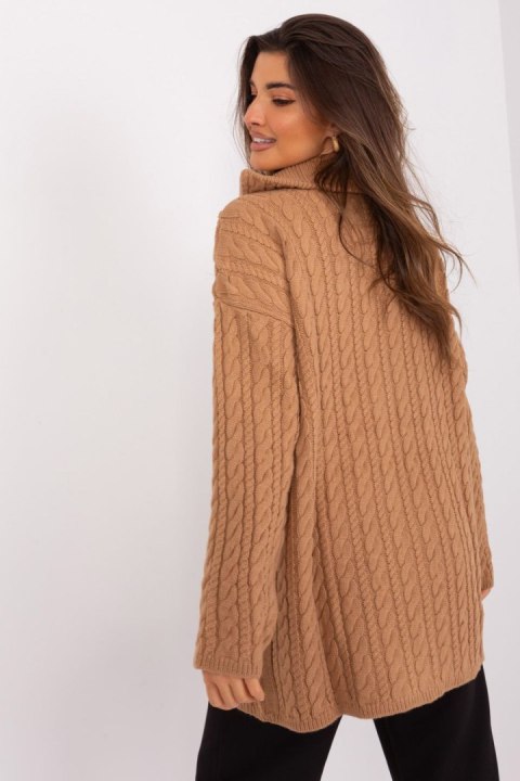 Golf Damski Model BA-SW-0282.13P Camel - Badu Golf Damski Model BA-SW-0282.13P Camel - Badu