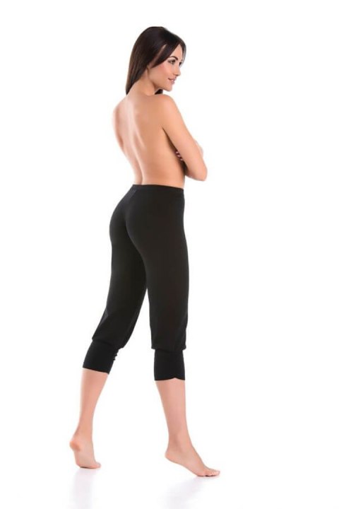 Legginsy Model Comforto 3/4 2206 Black - Teyli Legginsy Model Comforto 3/4 2206 Black - Teyli
