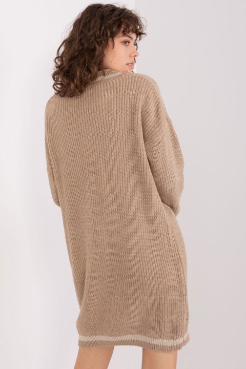 Sukienka Model BA-SK-8023-1.29X Dark Beige - Badu Sukienka Model BA-SK-8023-1.29X Dark Beige - Badu