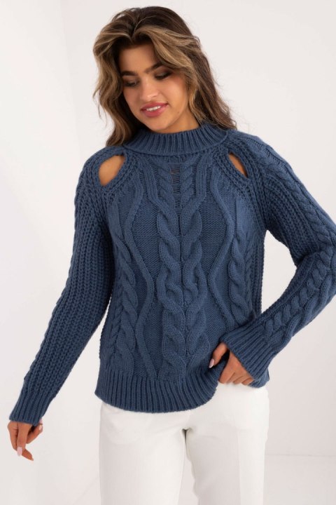 Sweter Damski Model BA-SW-1560.19 Dark Blue - Badu Sweter Damski Model BA-SW-1560.19 Dark Blue - Badu