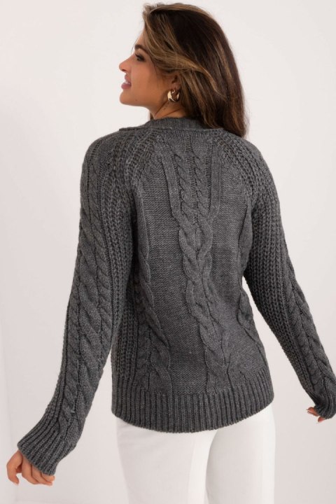 Sweter Damski Model BA-SW-1560.19 Dark Grey - Badu Sweter Damski Model BA-SW-1560.19 Dark Grey - Badu