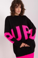 Sweter Damski Model BA-SW-8060.05P Black/Pink - Badu