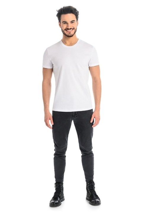 T-shirt Męski Model Luca 1502 White - Teyli T-shirt Męski Model Luca 1502 White - Teyli