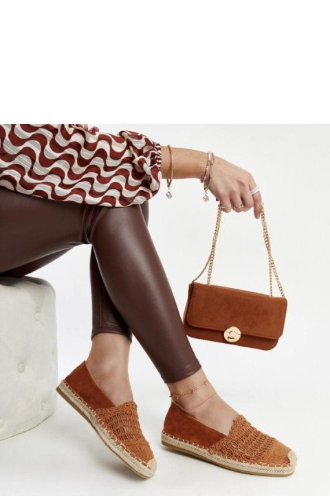 Brązowe ażurowe espadryle Gordana - Solea Brązowe ażurowe espadryle Gordana - Solea