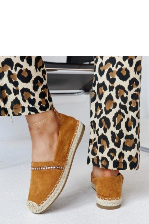 Brązowe espadryle z cyrkoniami Abia - Solea Brązowe espadryle z cyrkoniami Abia - Solea