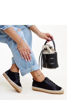 Czarne espadryle sportowe Naila - Solea