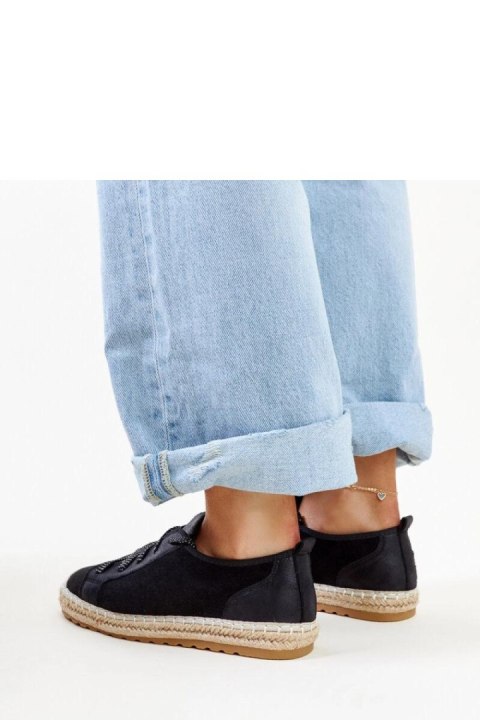 Czarne espadryle sportowe Naila - Solea Czarne espadryle sportowe Naila - Solea