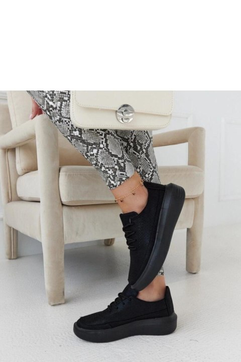 Czarne sneakersy na platformie Lori - Solea Czarne sneakersy na platformie Lori - Solea