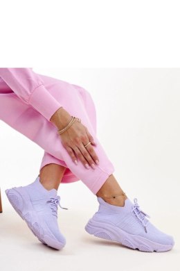 Fioletowe sneakersy na masywnej podeszwie Kassi - Solea
