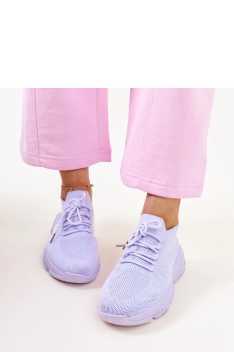 Fioletowe sneakersy na masywnej podeszwie Kassi - Solea Fioletowe sneakersy na masywnej podeszwie Kassi - Solea