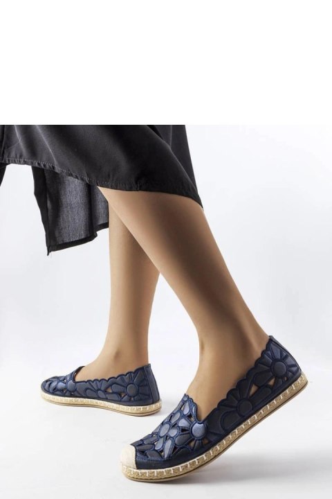 Granatowe ażurowe espadryle Lamarre - Solea Granatowe ażurowe espadryle Lamarre - Solea