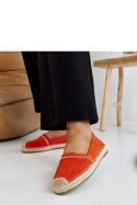 Pomarańczowe espadryle z cyrkoniami Abia - Solea