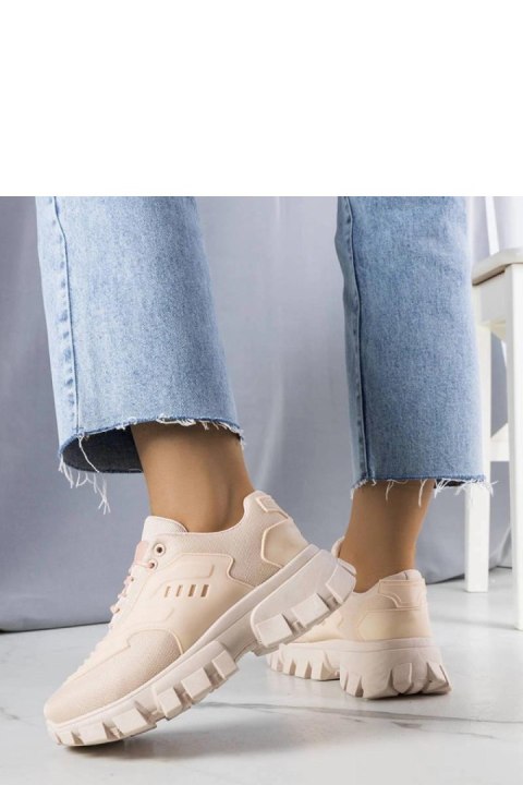 Różowe sneakersy na masywnej podeszwie Inez - Solea Różowe sneakersy na masywnej podeszwie Inez - Solea