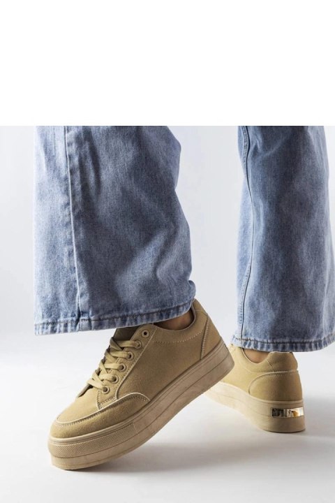 Beżowe sneakersy na platformie Amathymes - Solea Beżowe sneakersy na platformie Amathymes - Solea