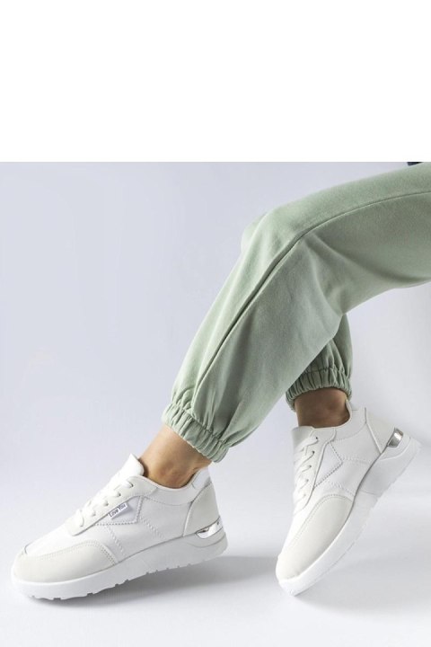 Białe materiałowe sneakersy Geraldino - Solea Białe materiałowe sneakersy Geraldino - Solea