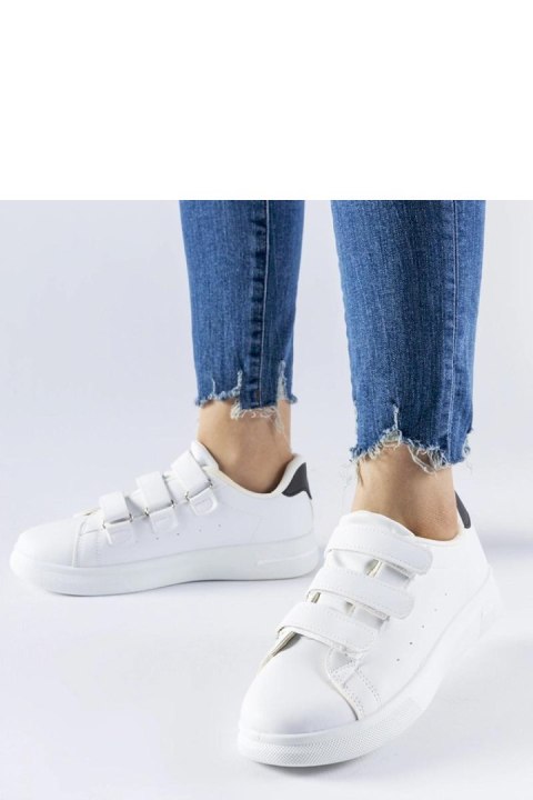 Białe sneakersy zapinane na rzepy Paré - Solea Białe sneakersy zapinane na rzepy Paré - Solea